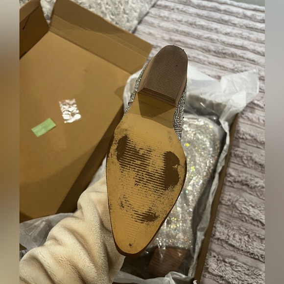 Matisse Rhinestone Clear Taylor Cowboy Boots - Picture 3 of 5